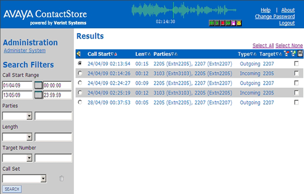 IP Office Contact Store Ses Kayıt